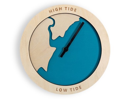 Handmade wooden tide clock - handmade,