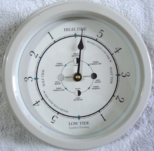 Nautical steel tide - clock,
