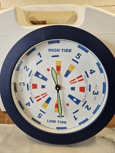 Tide time nautical wall clock - nautical,